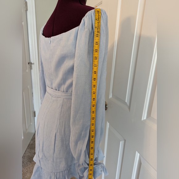 SAINTS+SECRETS MACEY DRESS STEEL BLUE - Picture 9 of 12